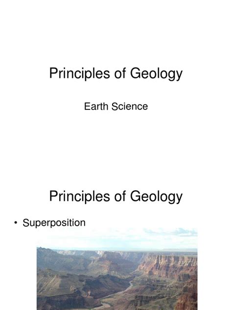 15 Principles of Geology | PDF | Fossil | Geology