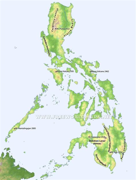 Philippines Physical Map