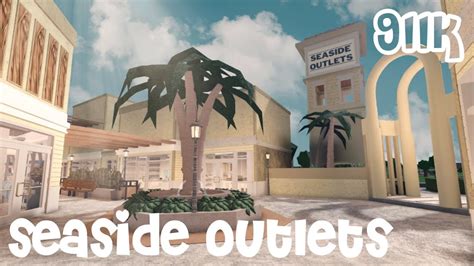 Seaside Outlet Mall Speed Build [ ROBLOX BLOXBURG ] + tour - YouTube