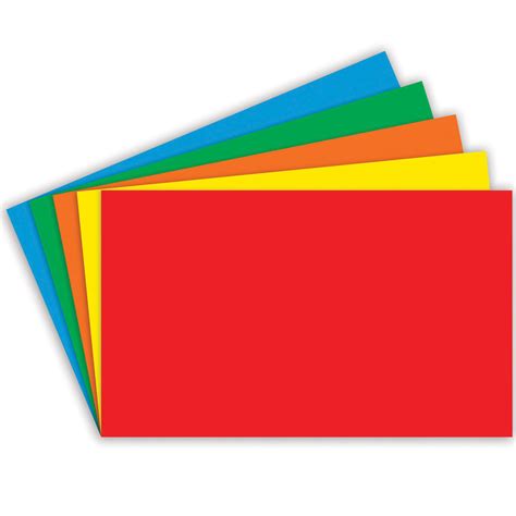 Colorful Index Cards - ClipArt Best