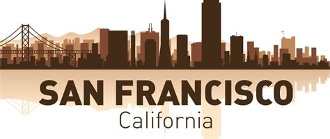 San Francisco Skyline Vector Art Free Vector cdr Download - 3axis.co