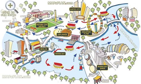 Singapore maps - Top tourist attractions - Free, printable city street map | Singapore map ...