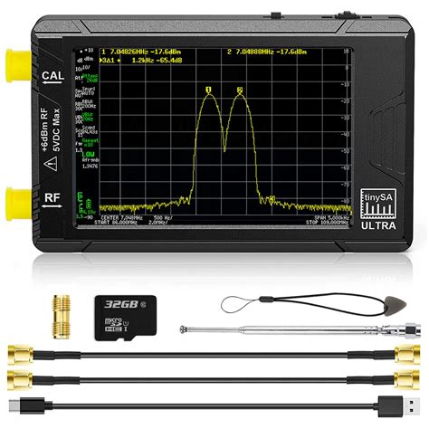 2023 Upgraded 4-inch TinySA Ultra Spectrum Analyzer 100kHz-5,3GHz, V0.4 ...