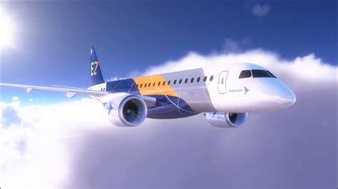 Embraer Unveils New Cabin Concept for the E-Jet Family - AIN - YouTube