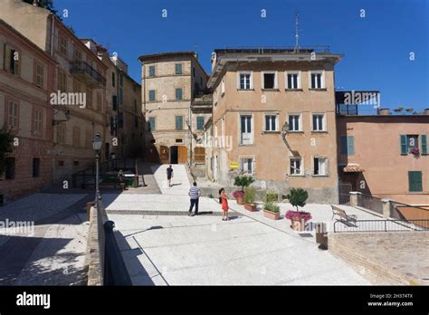 Old Town, upper city, Grottammare, Marche, Italy, Europe Stock Photo ...