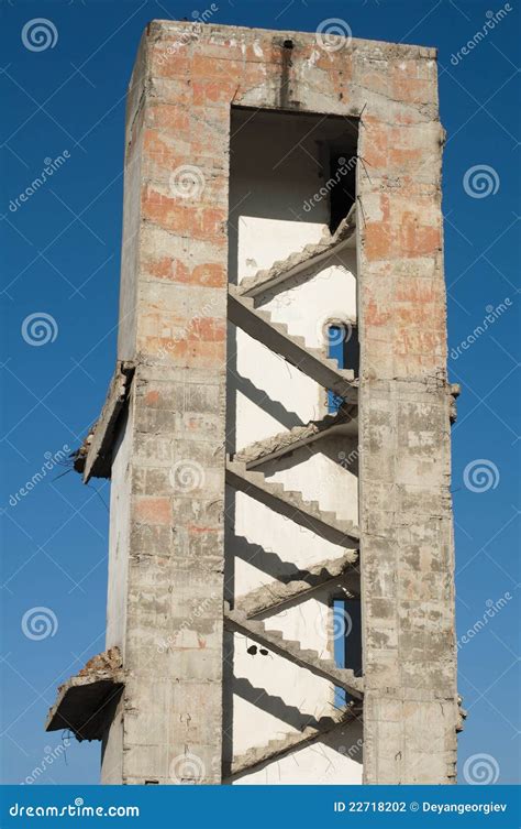 High Old Demolished Building Stock Photo - Image of abandoned, destroy: 22718202