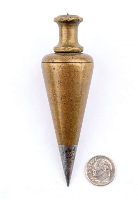 Great 4″ Brass Plumb Bob – Vintage Vials