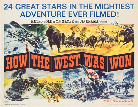 How the West Was Won 1964 U.S. Half Sheet Poster - Posteritati Movie ...