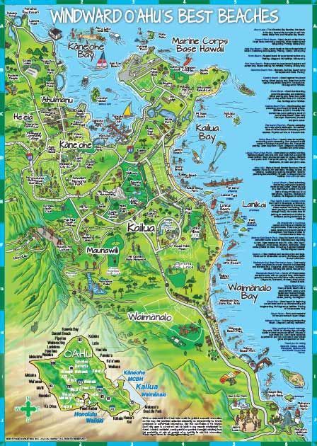 Lanikai Beach Oahu Map - Island Maps