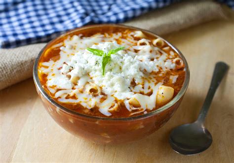 Lasagna Soup - Partial Ingredients