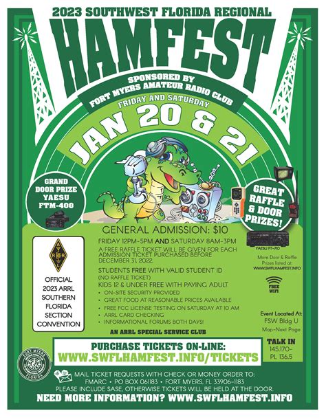 2023 Flyer – FMARC SOUTHWEST FLORDIA HAMFEST Information