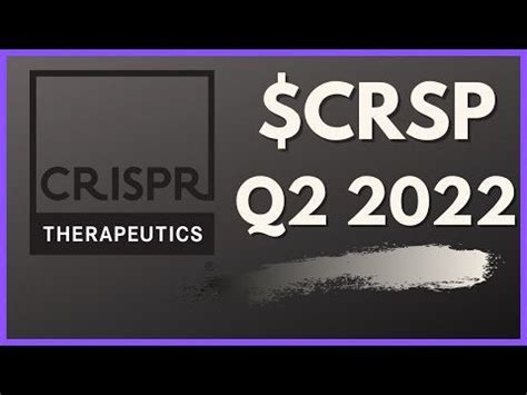 CRISPR Tx Earnings Report : CrisprTherapeutics