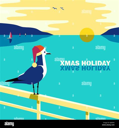 Christmas vacation poster Stock Vector Image & Art - Alamy