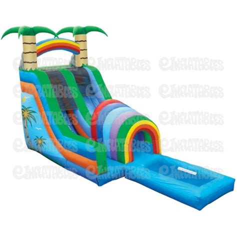 Water Slides 18 Funnel Tunnel Water Slide with Pool is an inflatable ...