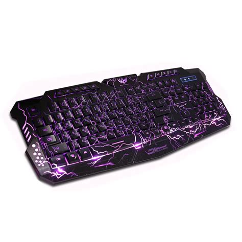 Cool Game LED Luminous Computer Keyboard Backlight Gaming Keyboard Waterproof Wired USB Russian ...