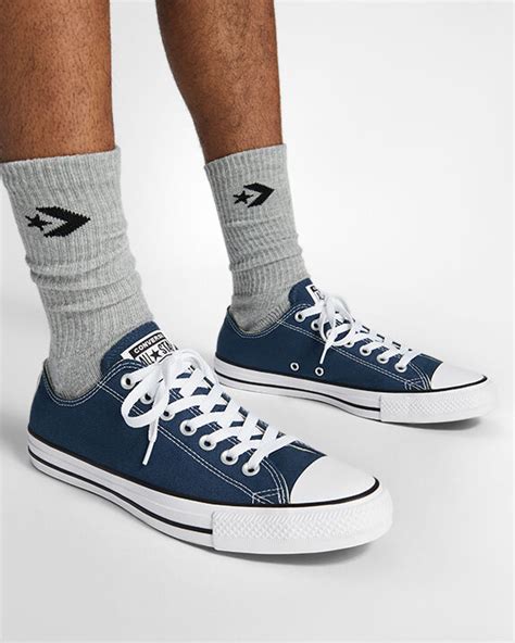 Converse Navy Blue Low Tops