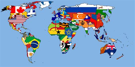 Incredible World Map With Countries Flags Ideas – World Map Blank Printable