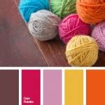 bright shades of pink and orange | Color Palette Ideas