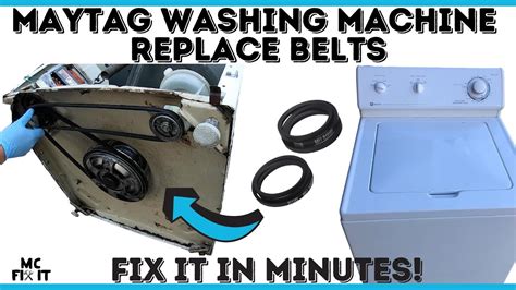 How to Replace Maytag Washing Machine Belts 211124 & 211125 - Model ...