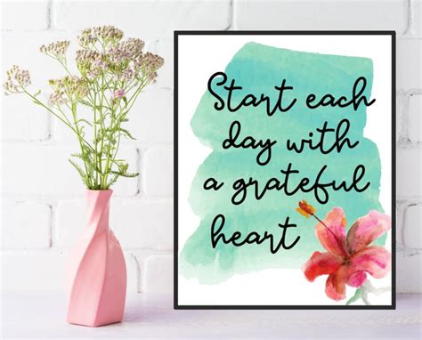 Grateful Heart Wall Art | Inspirational Quote Wall Art | POPSUGAR Family Photo 15