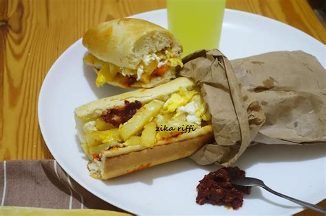 SANDWICH FRITES OMELETTE- REPAS DES ETUDIANTS- ANNABA