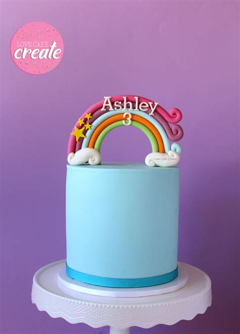 Rainbow Cake Topper Tutorial - CakeCentral.com