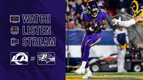 How to Watch, Listen, and Live Stream Ravens vs. Rams, Week 17