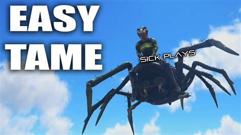 EASY SPIDER TAME - ARK: Survival Evolved Taming Araneo NO BUG REPELLANT - YouTube