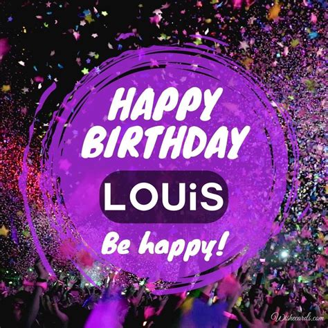 Happy Birthday Louis Images and Funny Gif Cards