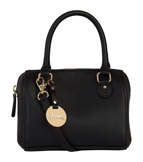 Harrods Mini Barrel Bag in Black - Lyst