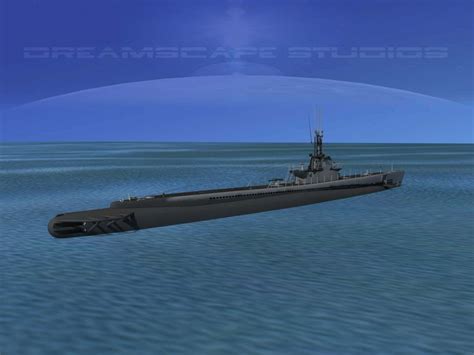 Balao Class Submarine SS297 USS Ling - 3D Model by Dreamscape Studios