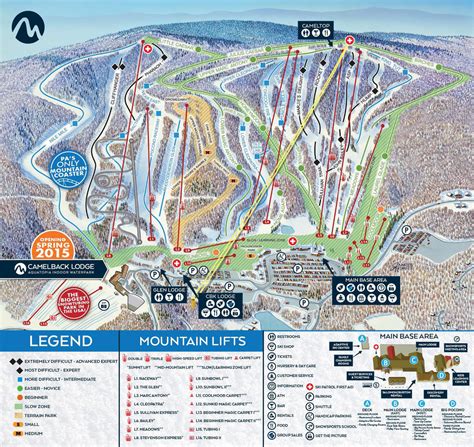 Camelback Mountain Resort Trail map - Freeride