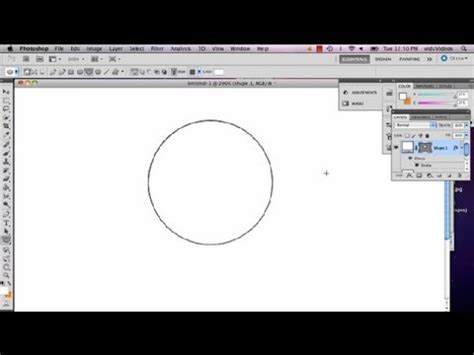 How to Draw Circles in Photoshop : Photoshop Tips - YouTube