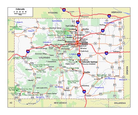 Printable Maps Of Colorado