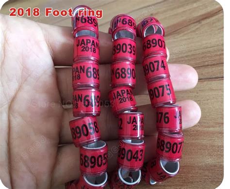 2018 Red Japan aluminium racing pigeon rings bird ring 100pcs-in IC/ID Card from Security ...