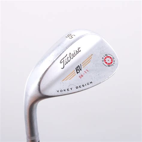 Titleist Vokey Spin Milled Tour Chrome Wedge 56 Degrees 56.11 Left-Handed 69071G - Mr Topes Golf