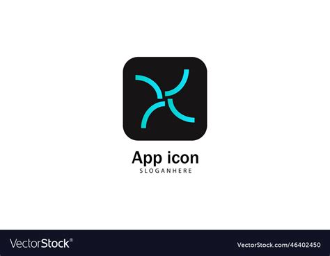 Creative android application logo design Vector Image