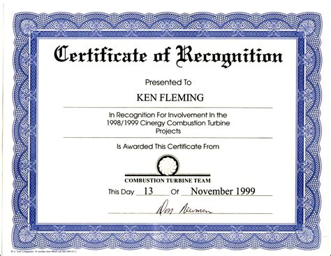 Certificate Wording – certificates templates free