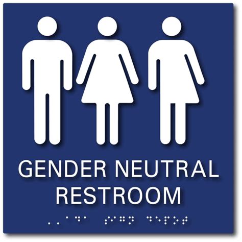 Correct signage/wording for all-gendered / gender-neutral bathrooms ...