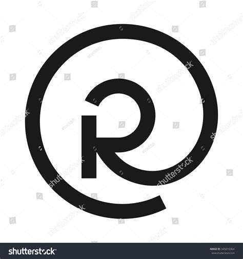 R Logo Vector. Letter R Forming A Circle. - 345010364 : Shutterstock