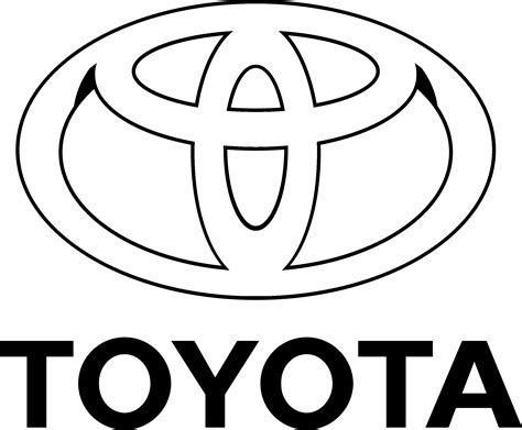 Black and White Toyota Logo - LogoDix