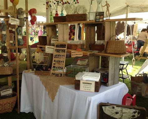 Fiber craft show display | Crafty Spaces...love the rustic boxes ...