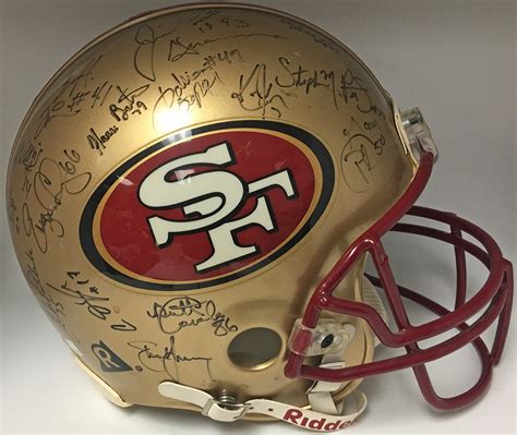 Lot Detail - 1996 49ers Team Signed PROLINE Helmet Young, Rice & Others ...