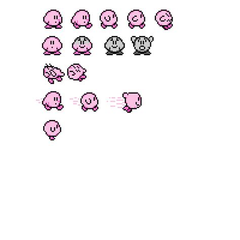 Pixilart - kirby sprite sheet com sci by LeatherRob