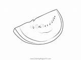 Watermelons 3 Coloring Page For Kids  Free Watermelon Printable sketch template
