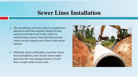 5 Guidelines in Installing the Sewer Lines