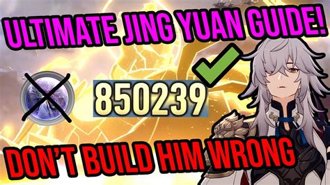 ULTIMATE Jing Yuan Guide! MAXIMUM DAMAGE! Best Builds, Teams, and MORE! Honkai: Star Rail - YouTube