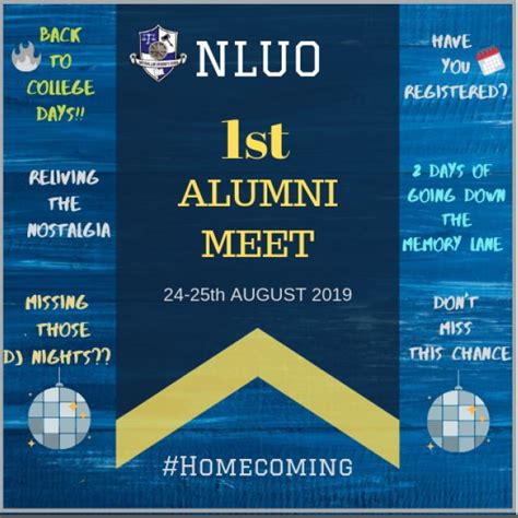 NLUO | 1st Alumni Meet on 24th and 25th August, 2019 | SCC Times