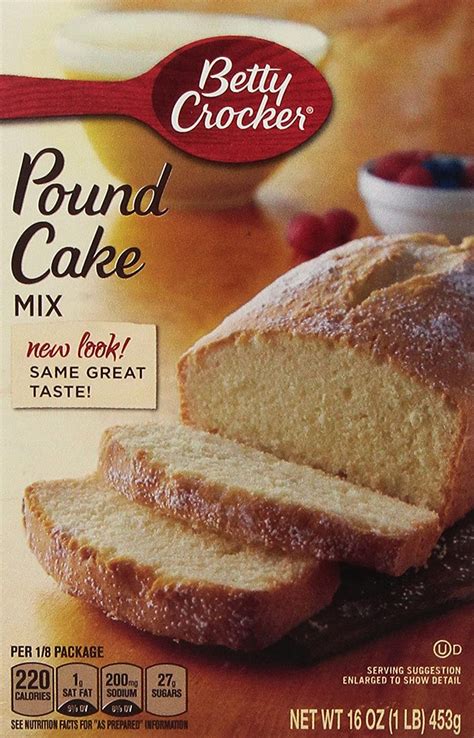 Betty Crocker, Pound Cake Mix, 16-Ounce Box (Pack of 4) - Walmart.com