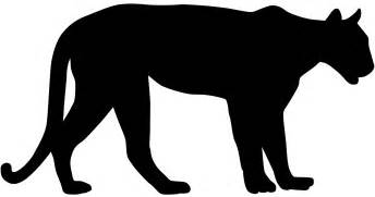 Mountain Lion Silhouette | Free vector silhouettes